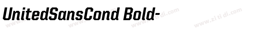 UnitedSansCond Bold字体转换